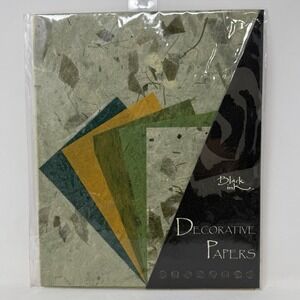 Black Ink Decorative Paper Pack - Forest Greens IN-9914 - (5) 8x10" &  (5) 4x6"